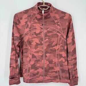 Lululemon Define Jacket  Nulux Full Zip Heritage 365 Camo Brier Rose Size 20 NWT